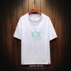 Mable Leaf Print Short-sleeve T-shirt