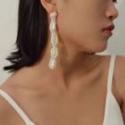 Faux Pearl Drop Earring 1 Pair - 2027 - Gold - One Size
