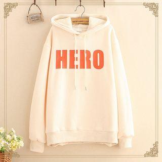 Hero Print Fleece-lined Hoodie