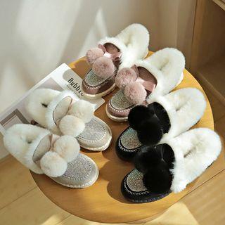 Pom Pom Faux-fur Snow Boots