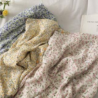 Slited Floral Midi Skirt In 8 Colors