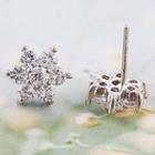 Cz Snowflake Earrings