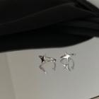 Star Sterling Silver Cuff Earring 1 Pair - Silver - One Size
