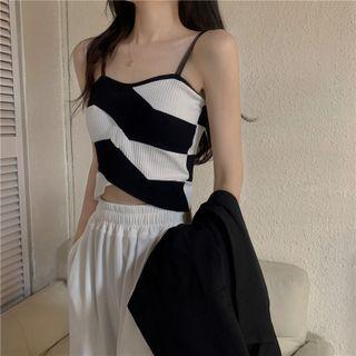 Printed Ribbed Camisole Top