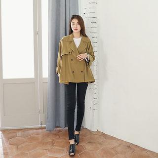 Double-breasted Trench Jacket (l~xxl)