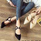 Faux Suede Pointed High-heel Pumps