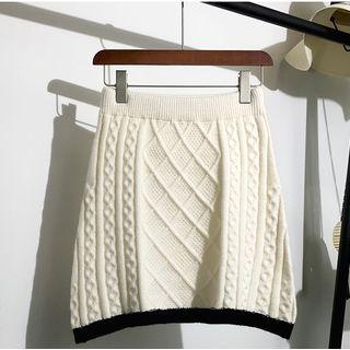 Set : Knit Sweater + Skirt