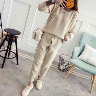 Set: Panel Knit Top + Pants