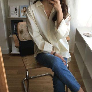 Slit-back Loose-fit Shirt