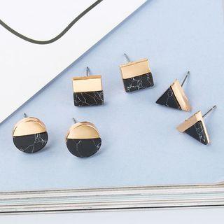 Turquoise Panel Geometric Earring (various Designs)