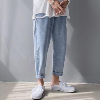 Washed Denim Shorts / Harem Jeans