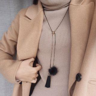 Bobble Tasseled Necklace