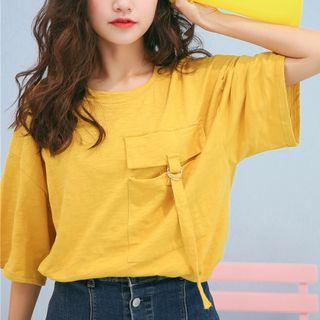 Short-sleeve Pocket-front Top