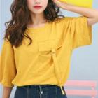 Short-sleeve Pocket-front Top