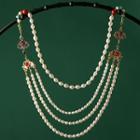 Retro Freshwater Pearl Layered Necklace