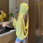 Cutout Open Back Hoodie