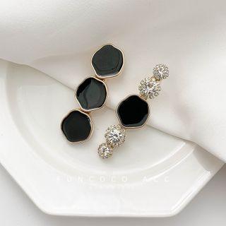 Alloy Faux Rainstone Heart Hair Clip