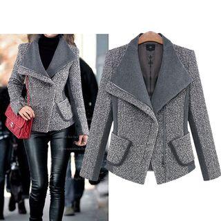 Pocketed Woolen Jacket