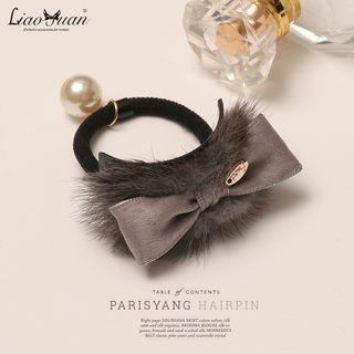 Fluffy Bow Hair Tie