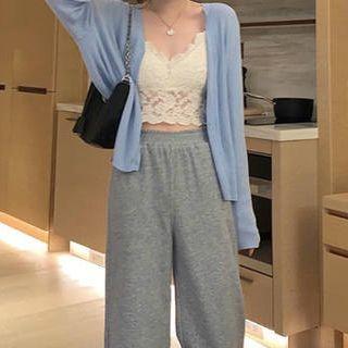 Spaghetti Strap Lace Top / Pants