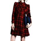 Bow Accent Check Jacket