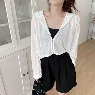 Plain Hooded Light Jacket - 2 Colors