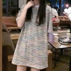 Short-sleeve Striped T-shirt Muticolor - One Size