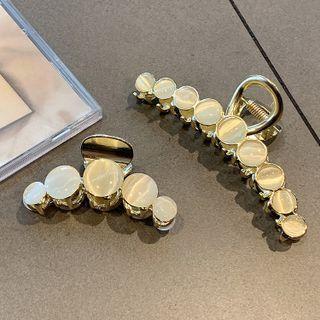 Disc Cat Eye Stone Alloy Hair Clamp