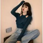 Set: Halter-neck Camisole Top + Sweater