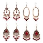 Faux Gemstone Alloy Fringed Earring (various Designs)