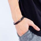 Faux Leather Layered Bracelet 1358 - Bracelet - One Size