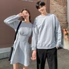 Couple Matching Plain Sweatshirt / Dress