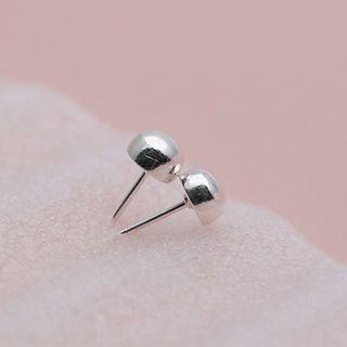 925 Sterling Silver Stud Earring Stud Earring - 1 Pair - Silver - One Size