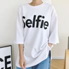 Selfie Printed Over-fit T-shirt