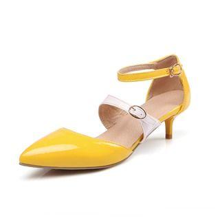 Kitten Heel Strappy Sandals