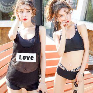 Set: Lettering Tankini + Cover-up