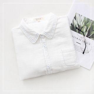 Long-sleeve Stitching Shirt
