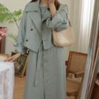 Jacket / Sleeveless Midi A-line Dress