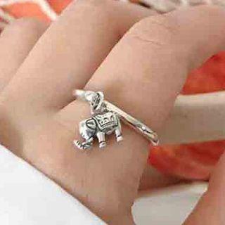 Elephant Sterling Silver Ring Jz00202 - Silver - One Size