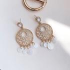 Shell Alloy Fringed Earring 1 Pair - Gold - One Size