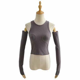 Set: Plain Tank Top + Arm Sleeve