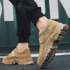 Faux Suede Chunky Sneakers