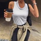 Mock Two-piece Layered Tank Top