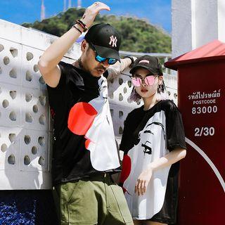 Clown Print Short-sleeve T-shirt