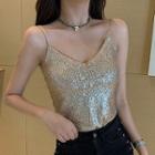 Sequined Chained Camisole Top