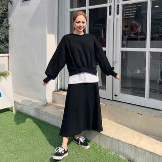 Sweatshirt & Skirt Cotton Lounge Set