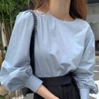 Long-sleeve Top / Straight-fit Dress Pants