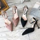Faux Suede Pointed-toe High Heel Pumps