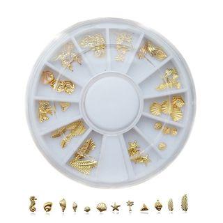 Metallic Shell Nail Art Decoration Box