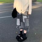 Pattern Midi Skirt Gray - One Size
